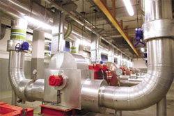 Inside the district cooling plant at The Pearl Qatar