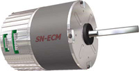 SN Tech’s double-shaft ECM , a green motor