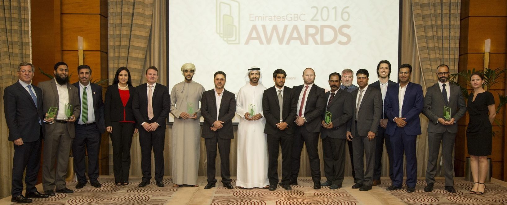 Winners of the fourth Annual EmiratesGBC Awards 