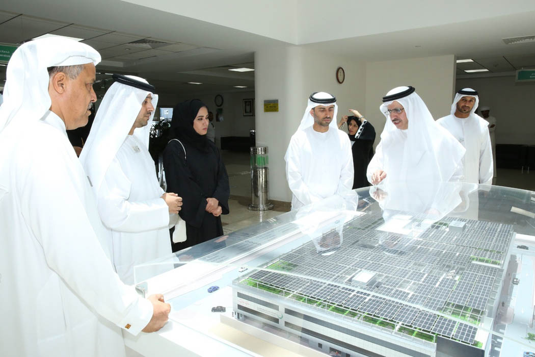 H.E. Saeed Mohammed Al Tayer, MD & CEO of DEWA, with the delegation