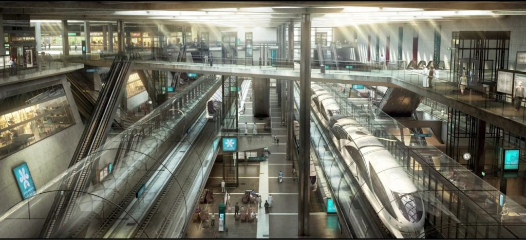 An artist's impression of the Doha Metro Project