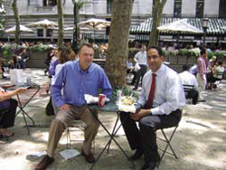 John & me, Bryant Park, NYC