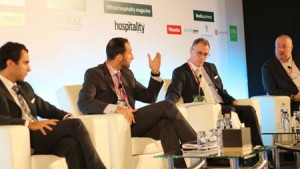 Philippe Harb, Chief Operating Officer, One to One Hotels and Resorts; Rami Moukarzel, Vice President Development and Acquisitions - MENA, Louvre Hotels Group; Laurent Voivenel, Chief Executive Officer, Hospitality Management Holding – HMH; Denis Sorin, President of Hotel Operations, Dur Hospitality