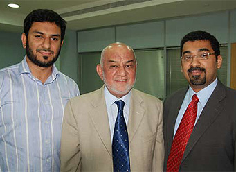 Nabil Awan, Dr Mumraiz K Awan and Ajit Abraham