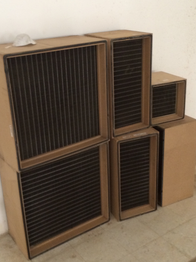 Figure 2: Abandoned used air filters in healthcare facilities waiting for appropriate disposal